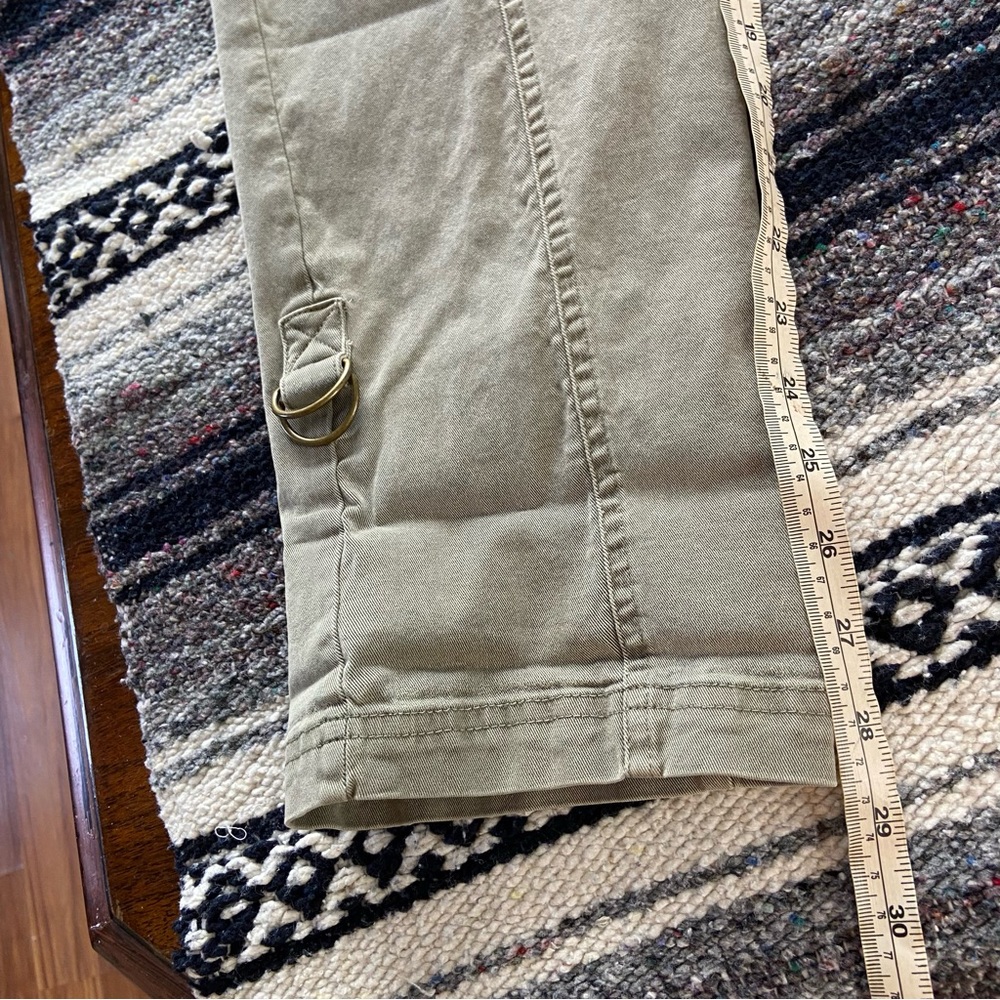 Soft Surroundings Medina Convertible Olive Green Pants Capri Cropped XSmall XS - Picture 6 of 15